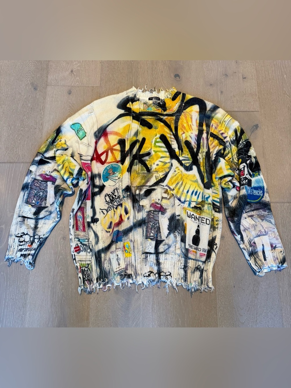 R13 Graffiti Sweater like-new condition size XXS